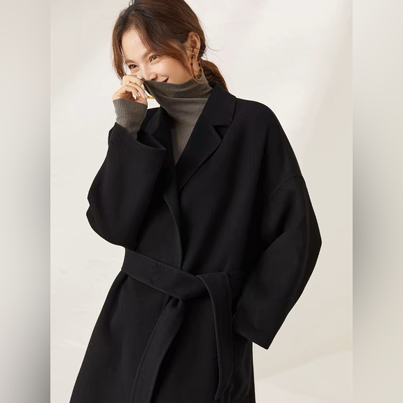 Last 1❗️100% Wool Coat, black wool coat, NWT - Picture 10 of 11